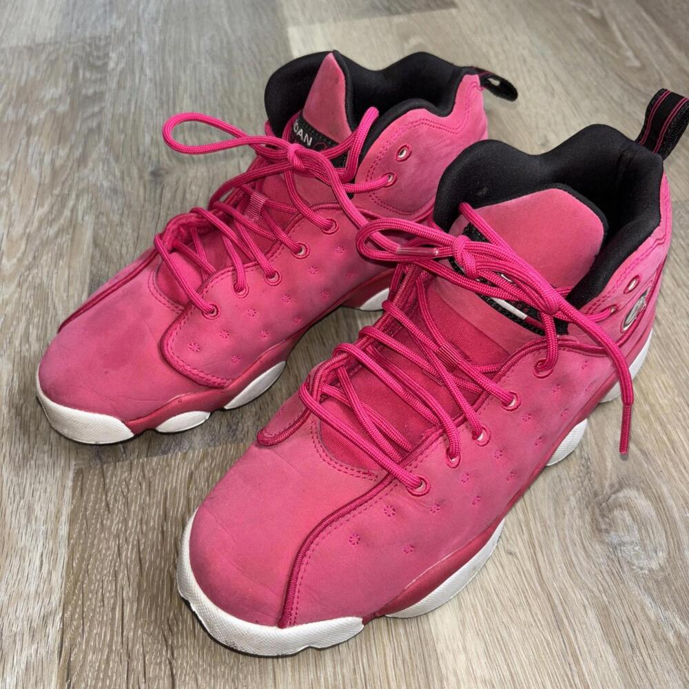 Jordan Jumpman Team II GG Rush Pink/Black GS 820276 600 Kids Size 6.5 - Picture 2 of 9